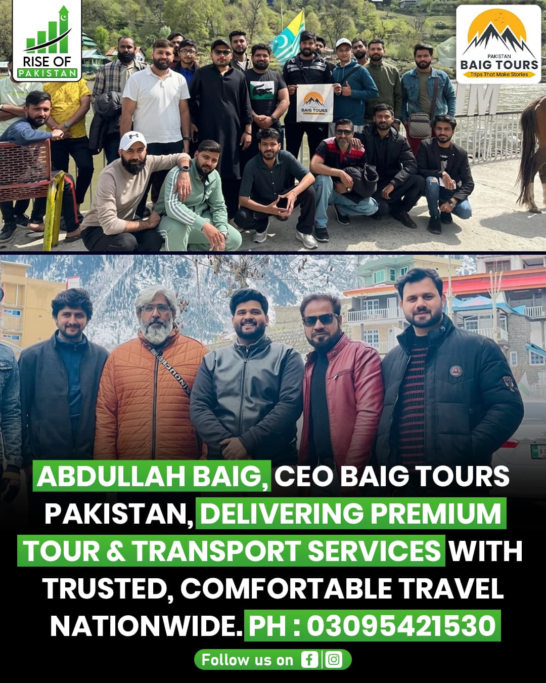 Abdullah Baig, CEO of Baig Tours Pakistan